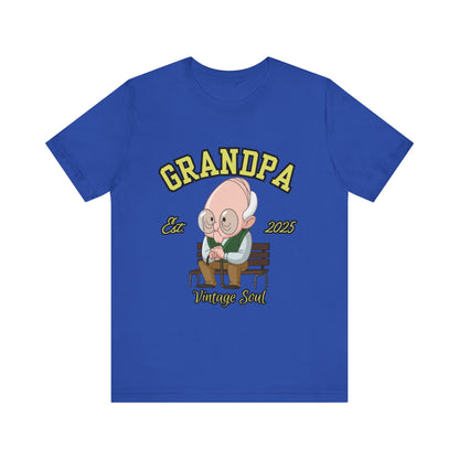 Vintage Grandpa Tee, Unisex Short Sleeve T-Shirt, Gift for Grandpa, Father's Day Outfit, Family Reunion Apparel, Nostalgic T-Shirt