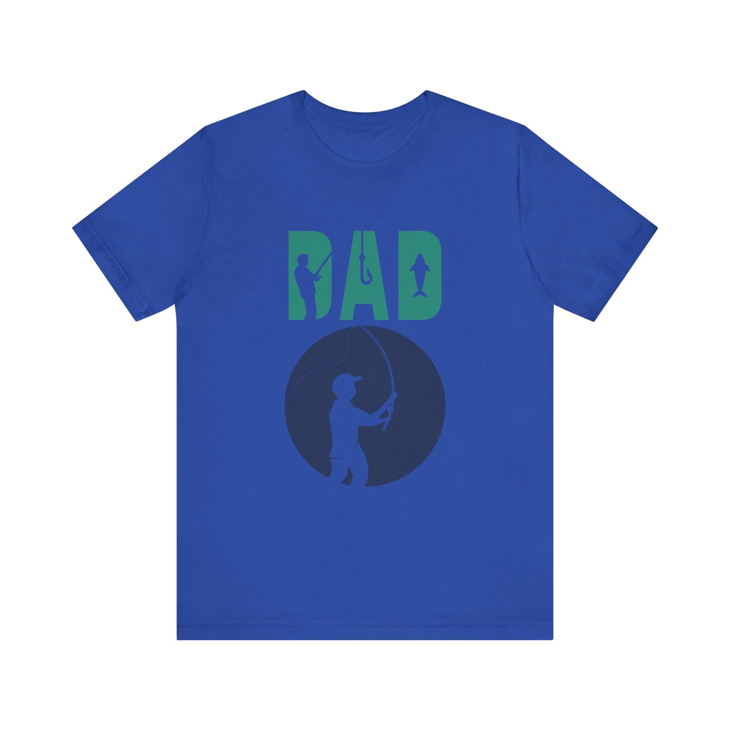Fishing Dad Tee - Unisex Jersey Short Sleeve T-Shirt for Father's Day, Fishing Lover Gift, Dad's Birthday, Casual Wear, Gift for Him
