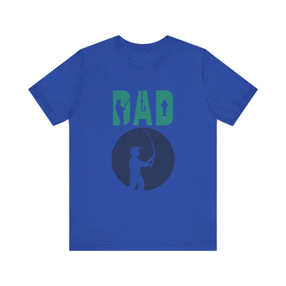 Fishing Dad Tee - Unisex Jersey Short Sleeve T-Shirt for Father's Day, Fishing Lover Gift, Dad's Birthday, Casual Wear, Gift for Him