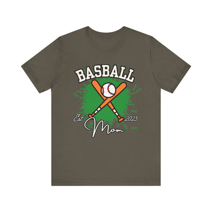 Baseball Mom Unisex Jersey Tee - Soft Cotton Shirt for Sports Enthusiasts, Great Gift for Mother's Day, Game Day Apparel, Team Spirit Wear
