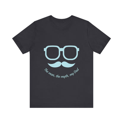 Dad Myth Short Sleeve Tee, Father's Day Gift, Unisex T-Shirt, Funny Dad Shirt, Casual Dad Apparel, Gift for Him