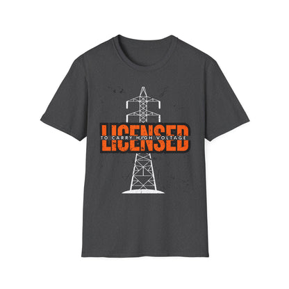 Licensed Electrician Vintage Style Unisex T-Shirt, Casual Wear, Graphic Tee for Everyday Use, Gift for Friends, Trendy Apparel