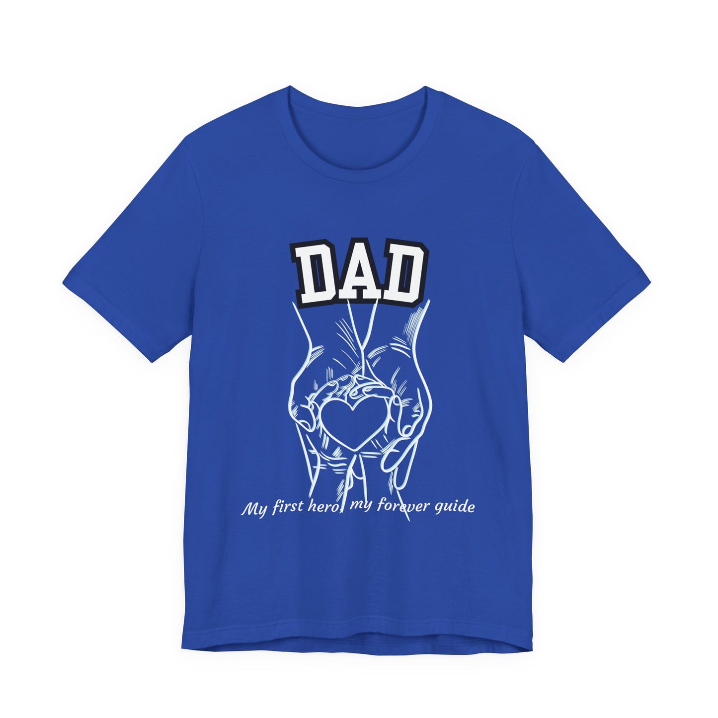 Heartfelt Dad's Love Tee, Gift for Dad, Unisex Tee with Heart Design, Birthday Gift, Casual Wear