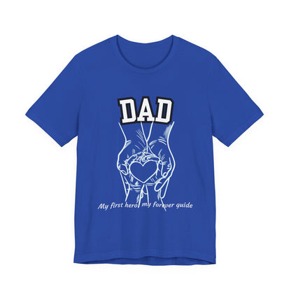 Heartfelt Dad's Love Tee, Gift for Dad, Unisex Tee with Heart Design, Birthday Gift, Casual Wear
