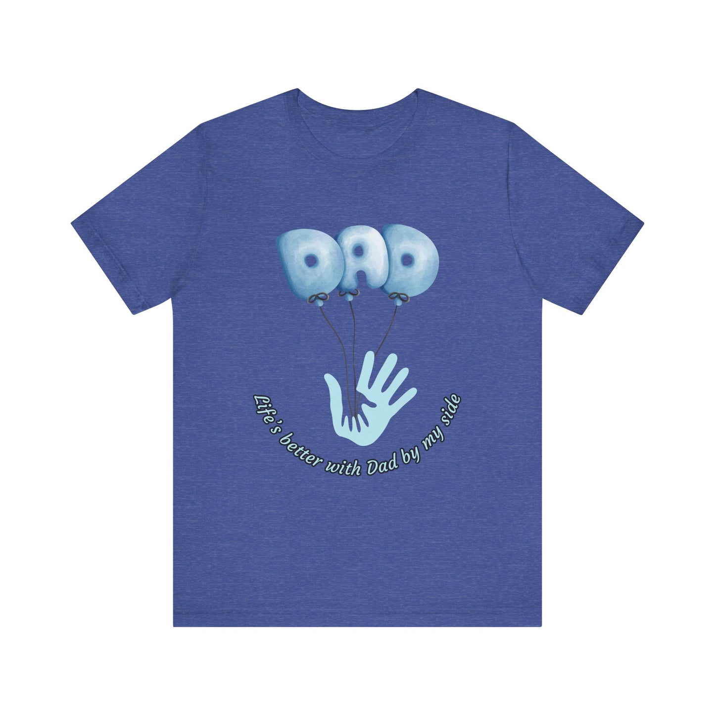 Dad Balloon Tee, Father’s Day Gift, Unisex T-Shirt, Birthday Present, Love for Dad, Family Celebration Apparel
