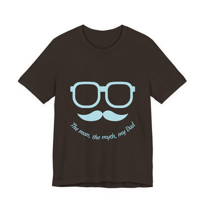 Dad Myth Short Sleeve Tee, Father's Day Gift, Unisex T-Shirt, Funny Dad Shirt, Casual Dad Apparel, Gift for Him