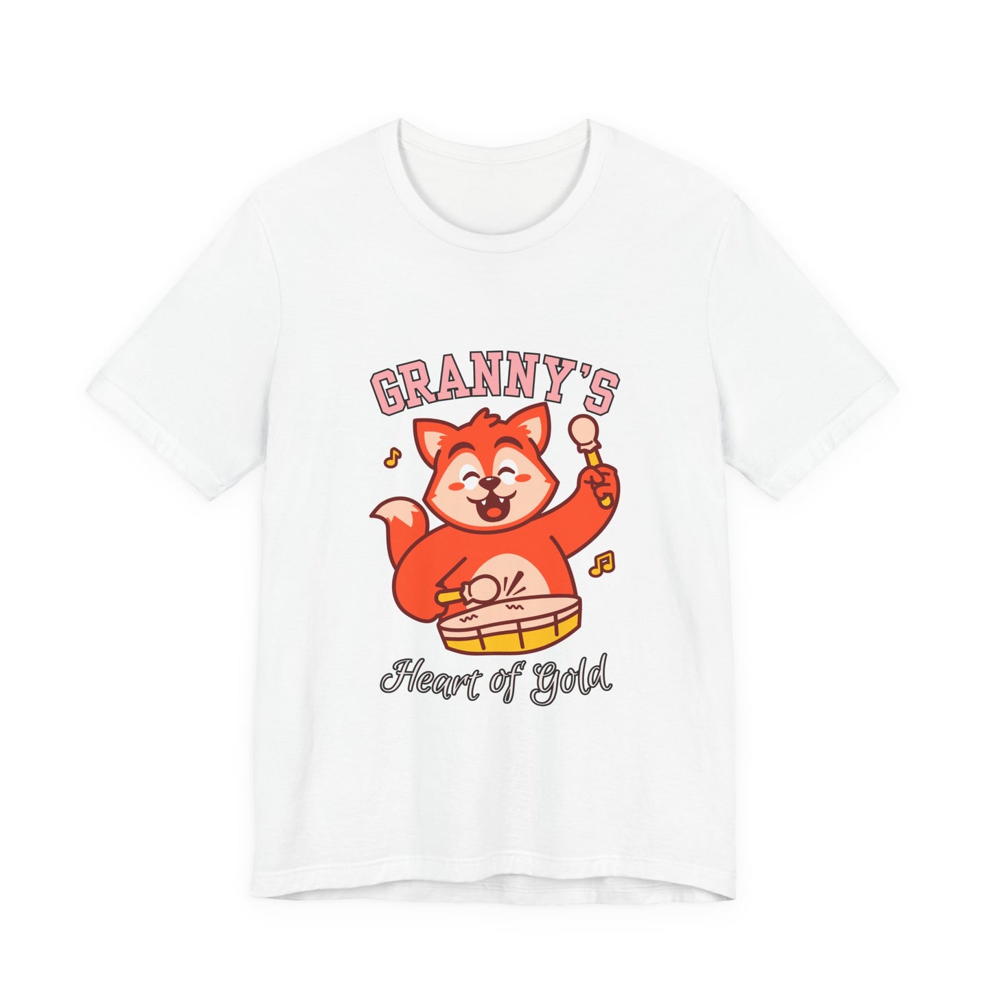 Granny's Heart of Gold Tee, Cute Graphic T-Shirt, Gift for Grandma, Casual Wear, Family Celebration Shirt