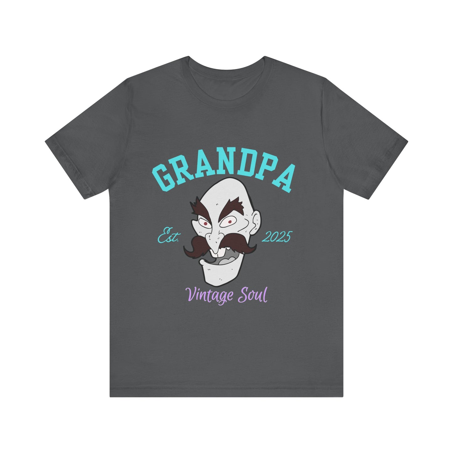 Grandpa Est 2025 Vintage Soul Tee, Funny Grandpa Gift, Unisex T-Shirt, Father's Day, Vintage Style, Gift for Grandpa