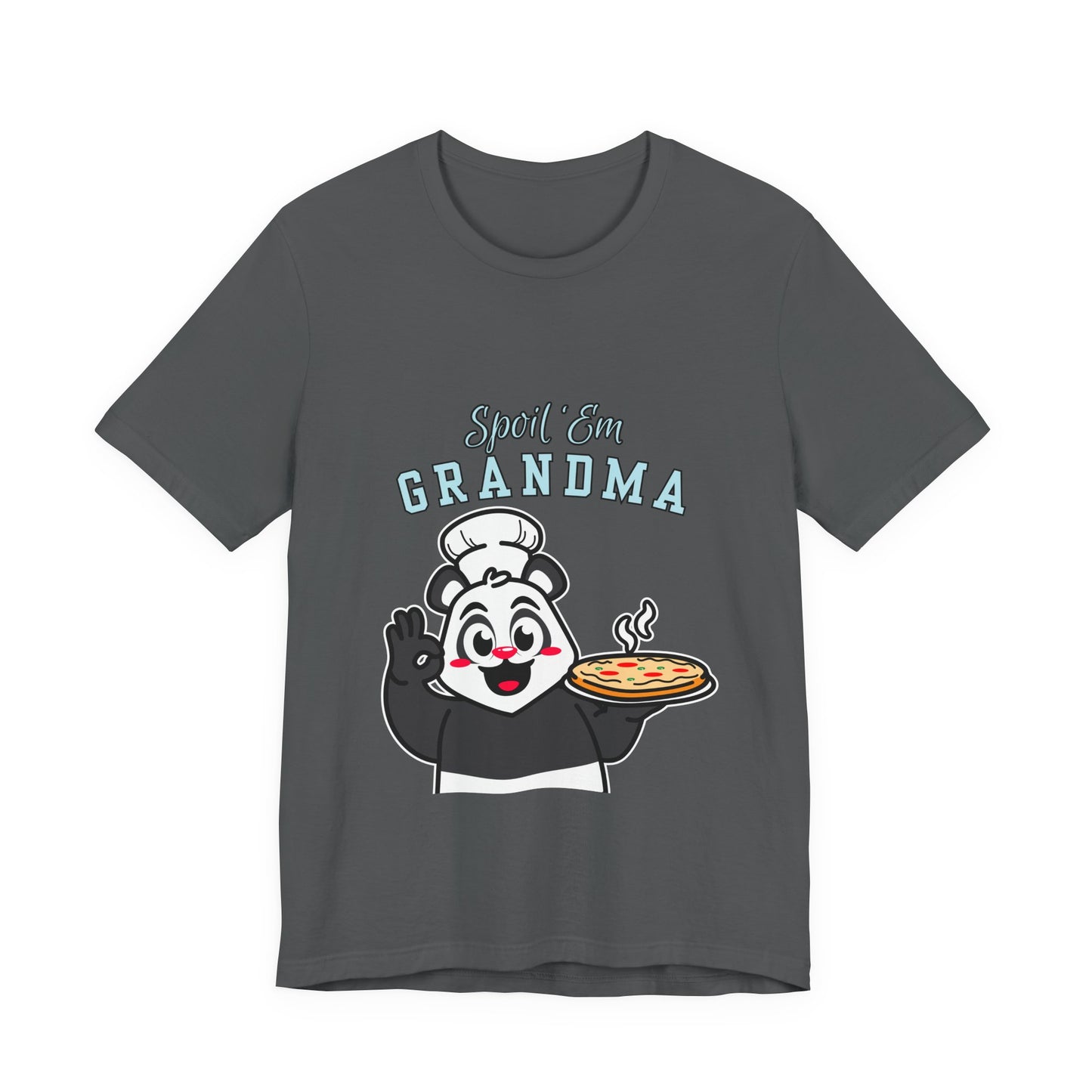Cute Grandma Cooking Tee, Fun Family Gift, Unisex T-Shirt, Cute Chef Panda Design, Birthday, Mother's Day, Casual Wear