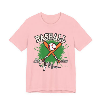 Baseball Mom Unisex Jersey Tee - Soft Cotton Shirt for Sports Enthusiasts, Great Gift for Mother's Day, Game Day Apparel, Team Spirit Wear