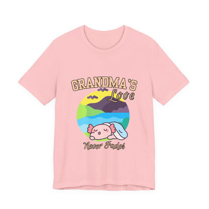 Grandma's Love Unisex Jersey Tee, Cute Gift for Grandma, Birthday Gift, Family Reunion, Comfortable Casual Tee, Heartwarming Apparel