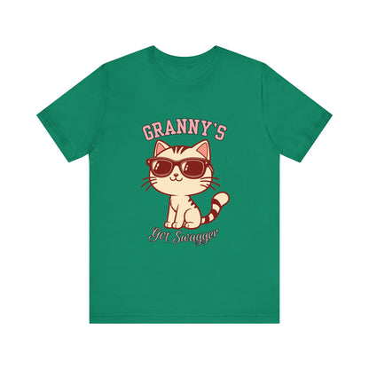Cool Cat Grandma Tee | Fun Cat Shirt, Gifts for Cat Lovers, Quirky Quote Top, Cat Mom Gift, Casual Wear