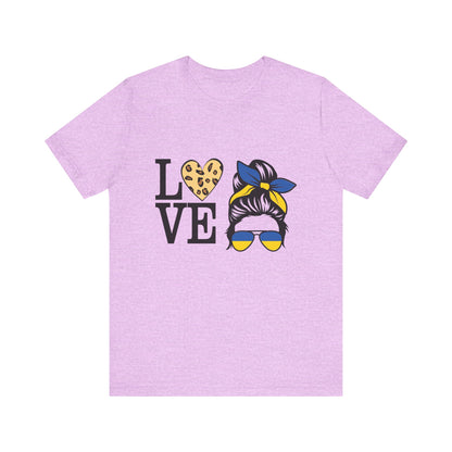 Stylish Love Graphic Tee, Casual Shirt, Gift for Her, Summer Fashion, Trendy Outfit, Valentine's Day, Birthday Gift