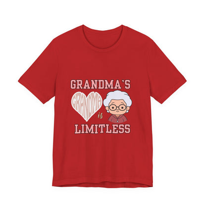 Grandma's Limitless Love Unisex Tee, Cute Grandmother Gift, Family Reunion Shirt, Mother's Day Tee, Comfortable Everyday Wear, [...]