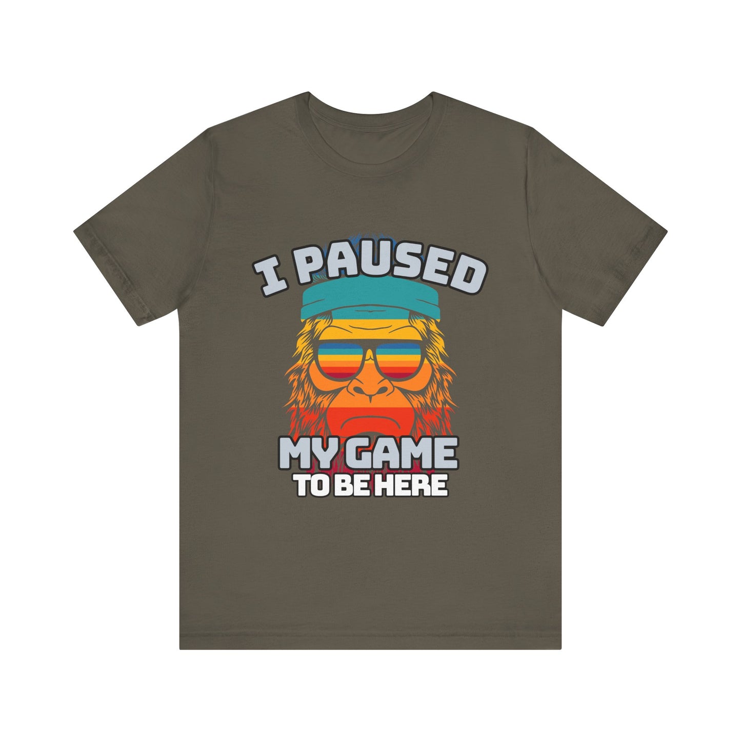 Funny Gamer Tee - I Paused My Game To Be Here, Gaming Shirt, Unisex T-Shirt, Gift for Gamers, Casual Summer Wear, Vintage Gaming Apparel