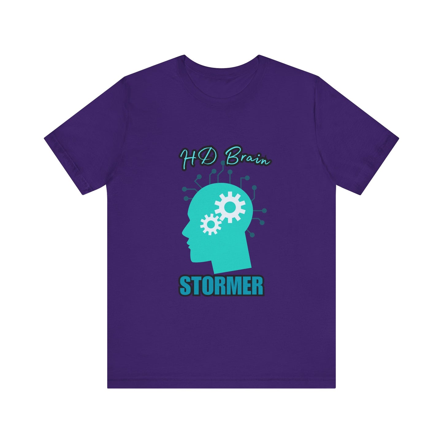 HD Brain Stormer Tee, Funny Unisex T-Shirt, Gift for Tech Lovers, Unique Geeky Apparel, Casual Brainstorming Shirt