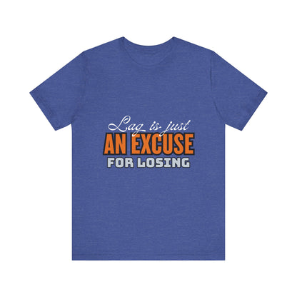 Motivational Fitness Tee, Unisex Jersey Short Sleeve Tee - 'Laziness is just an excuse for losing', Workout Apparel, Gym Shirt, Gift [...]