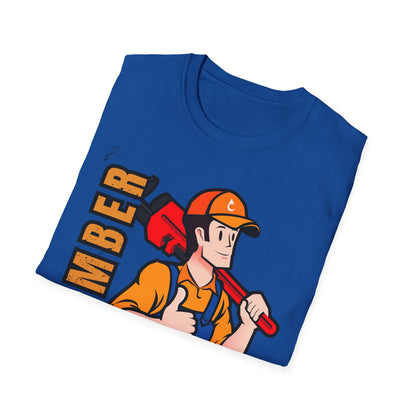 Plumber Fix Things T-Shirt, Casual Gift for Dads, Funny Work Top,, Unisex Softstyle Shirt, Plumbing Gift Idea