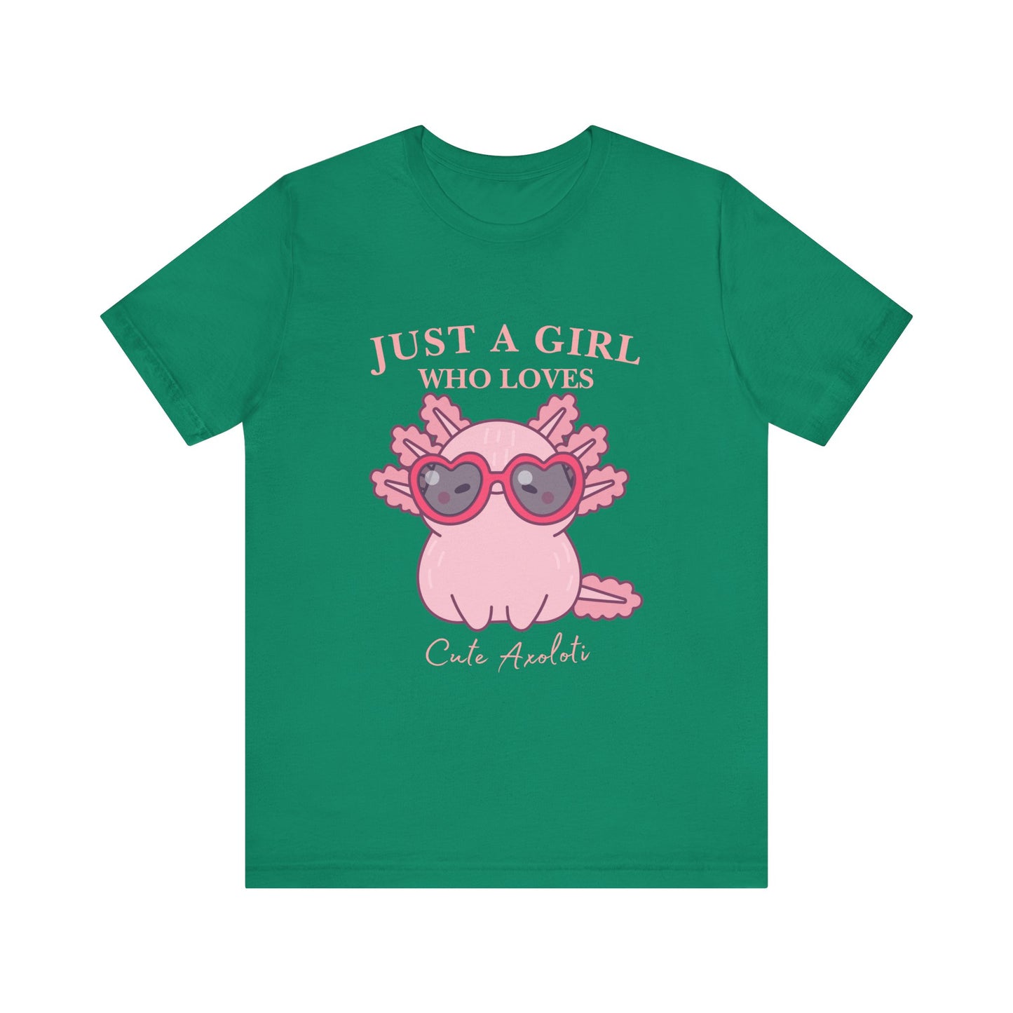 Cute Axolotl Tee for Girls, Just a Girl Who Loves, Unisex Jersey T-Shirt, Animal Lover Gift, Casual Summer Shirt, Adorable Graphic [...]