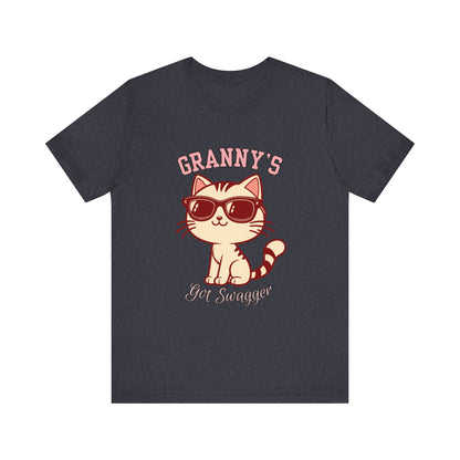 Cool Cat Grandma Tee | Fun Cat Shirt, Gifts for Cat Lovers, Quirky Quote Top, Cat Mom Gift, Casual Wear