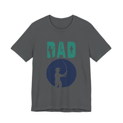Fishing Dad Tee - Unisex Jersey Short Sleeve T-Shirt for Father's Day, Fishing Lover Gift, Dad's Birthday, Casual Wear, Gift for Him