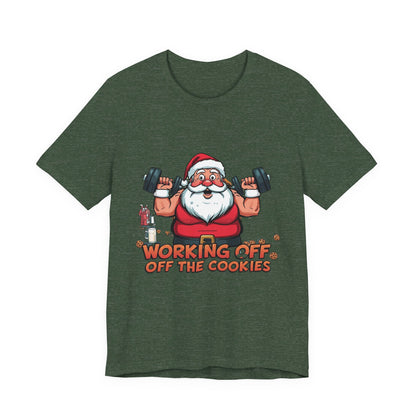 Unisex Tee Santa Funny Cookies Design T-Shirt