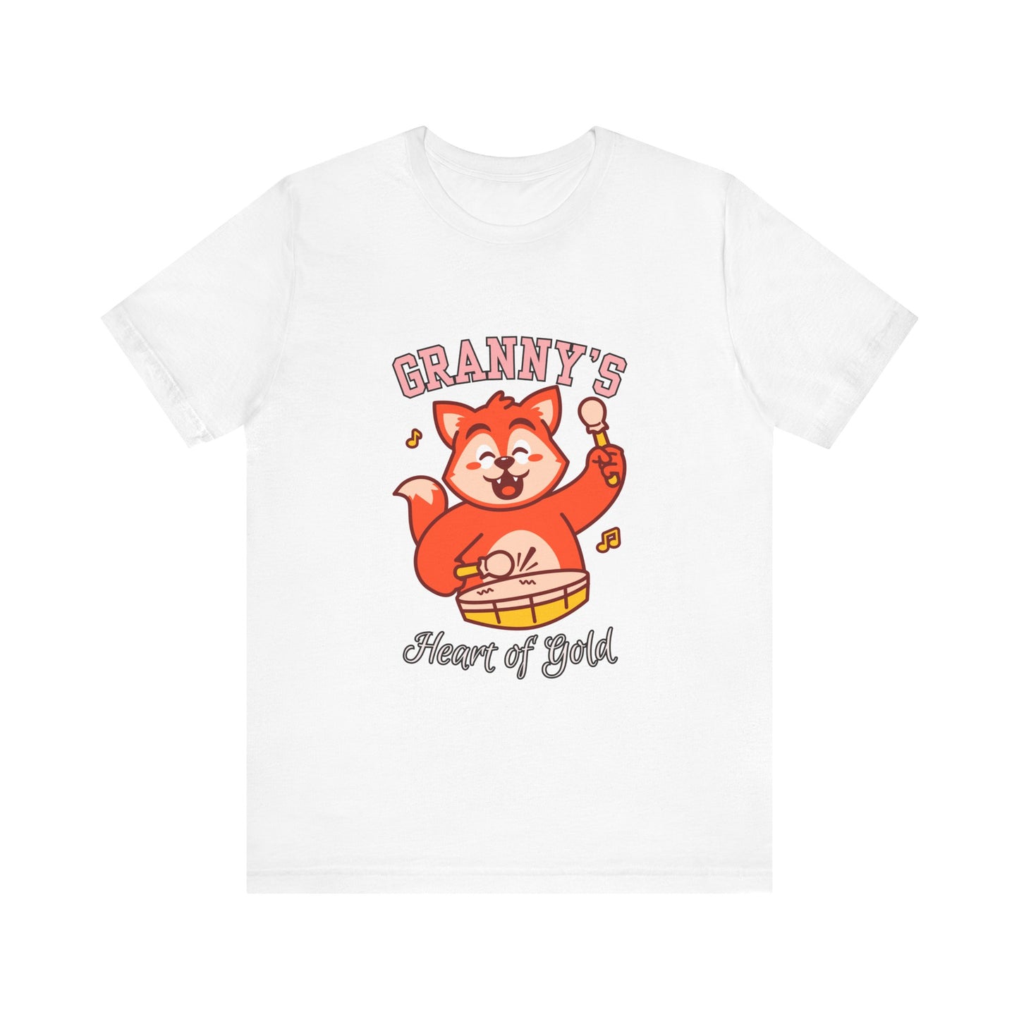 Granny's Heart of Gold Tee, Cute Graphic T-Shirt, Gift for Grandma, Casual Wear, Family Celebration Shirt