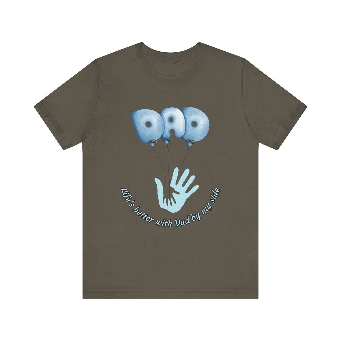 Dad Balloon Tee, Father’s Day Gift, Unisex T-Shirt, Birthday Present, Love for Dad, Family Celebration Apparel
