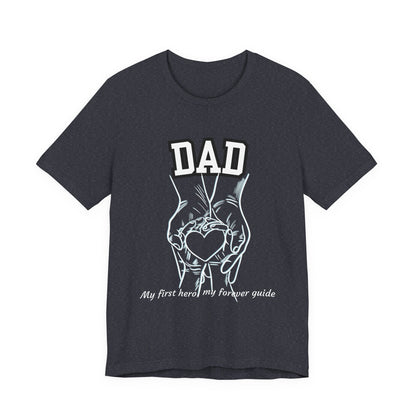 Heartfelt Dad's Love Tee, Gift for Dad, Unisex Tee with Heart Design, Birthday Gift, Casual Wear