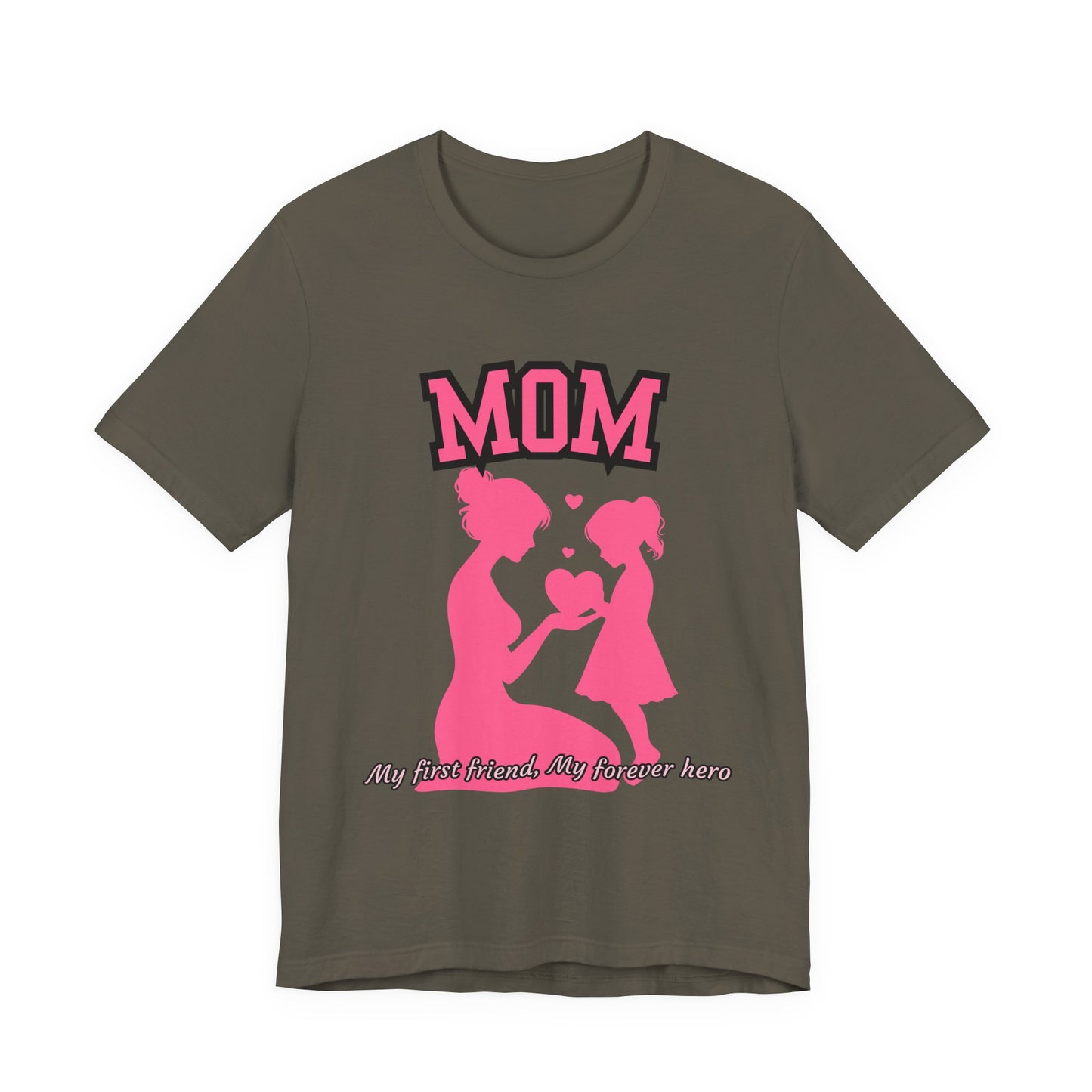 Mom and Daughter Love Tee | Unisex Jersey T-shirt for Mother's Day, Birthday Gift, Family Outing, Casual Wear, Heartwarming Gift