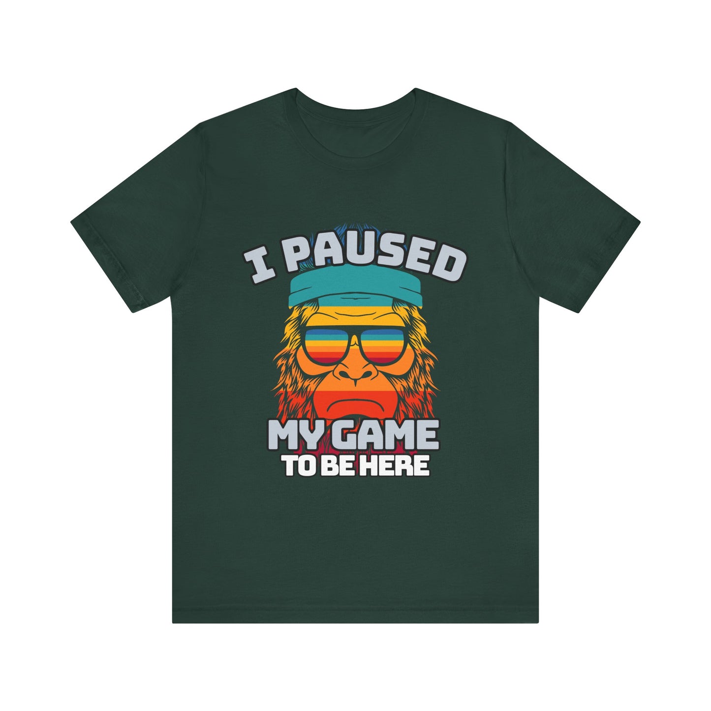 Funny Gamer Tee - I Paused My Game To Be Here, Gaming Shirt, Unisex T-Shirt, Gift for Gamers, Casual Summer Wear, Vintage Gaming Apparel