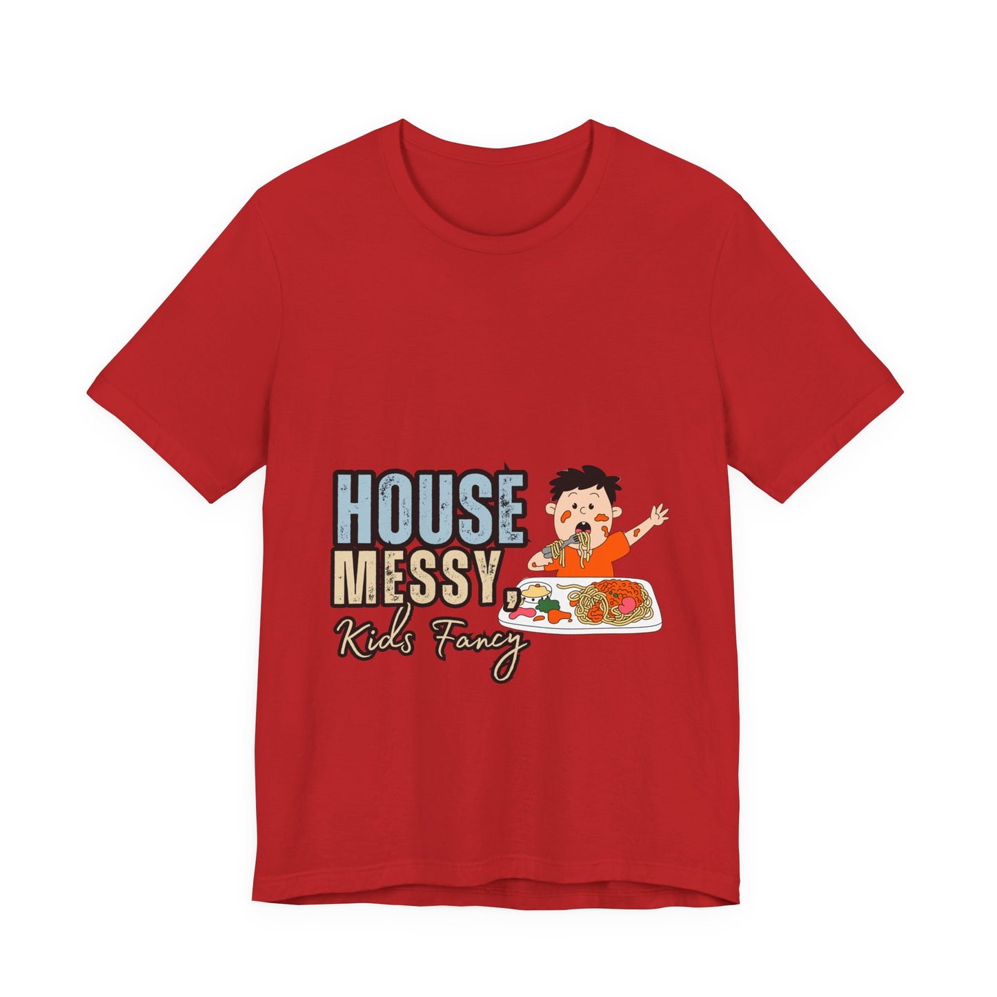 Messy House Kids Funny Tee, Unisex Short Sleeve Shirt, Family Humor Gift, Parenting Humor T-Shirt, Kids Mess T-Shirt