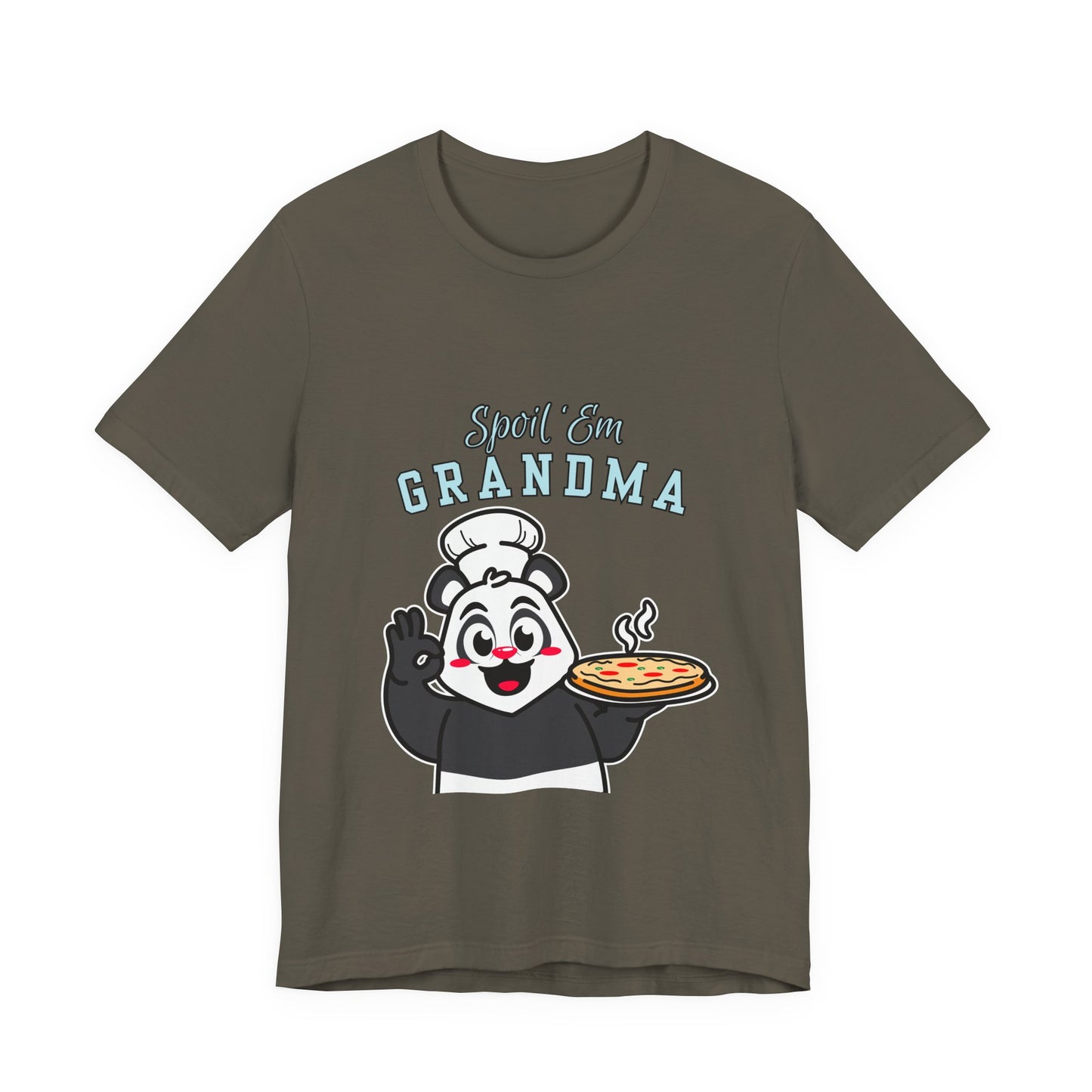 Cute Grandma Cooking Tee, Fun Family Gift, Unisex T-Shirt, Cute Chef Panda Design, Birthday, Mother's Day, Casual Wear