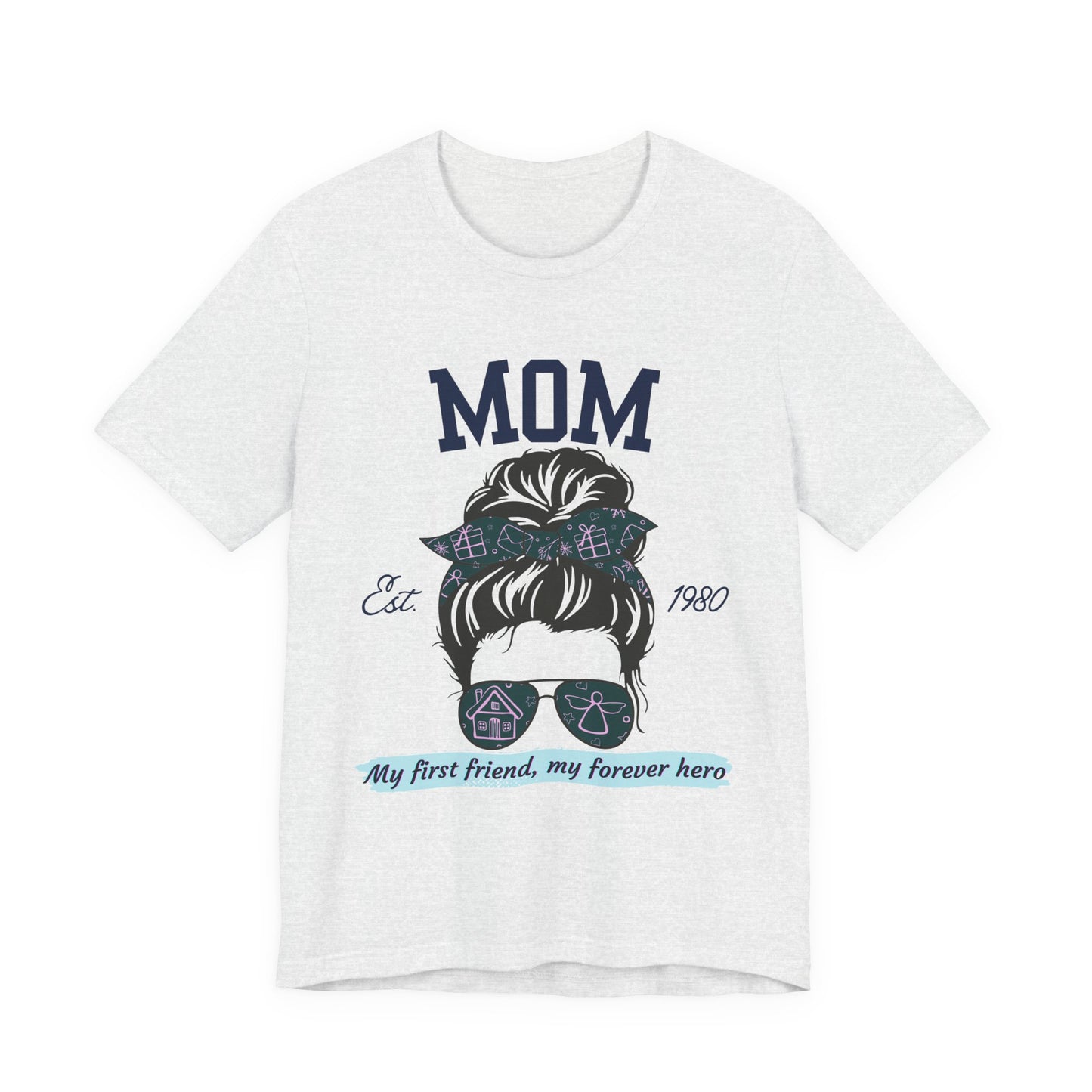 Mom Life Unisex Tee - Est. 1980, Gift for New Moms, Birthday Gift, Casual Wear, Mother's Day Shirt, Trendy Graphic T-Shirt