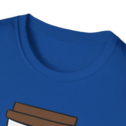 Coffee First Circuits Second Cartoon Unisex T-Shirt, Funny Coffee Tee, Gift for Engineers, Electrician T-shirt