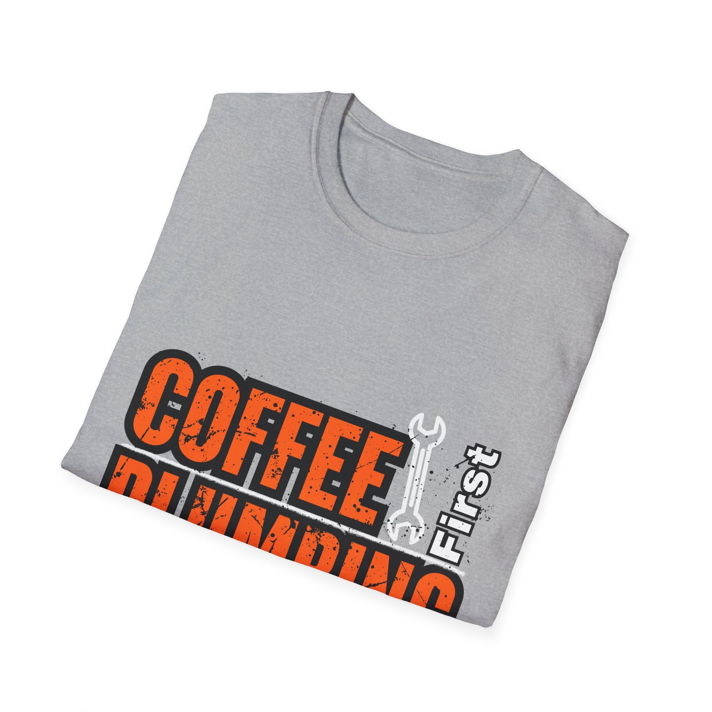 Coffee and Plumbing Unisex T-Shirt, Funny Plumber Shirt, Gift for Plumbers, Coffee Lovers Tee, Plumbing Gifts