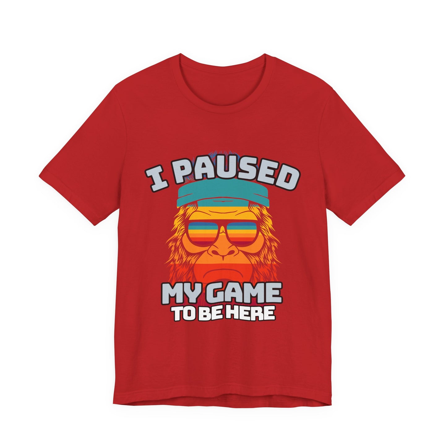 Funny Gamer Tee - I Paused My Game To Be Here, Gaming Shirt, Unisex T-Shirt, Gift for Gamers, Casual Summer Wear, Vintage Gaming Apparel