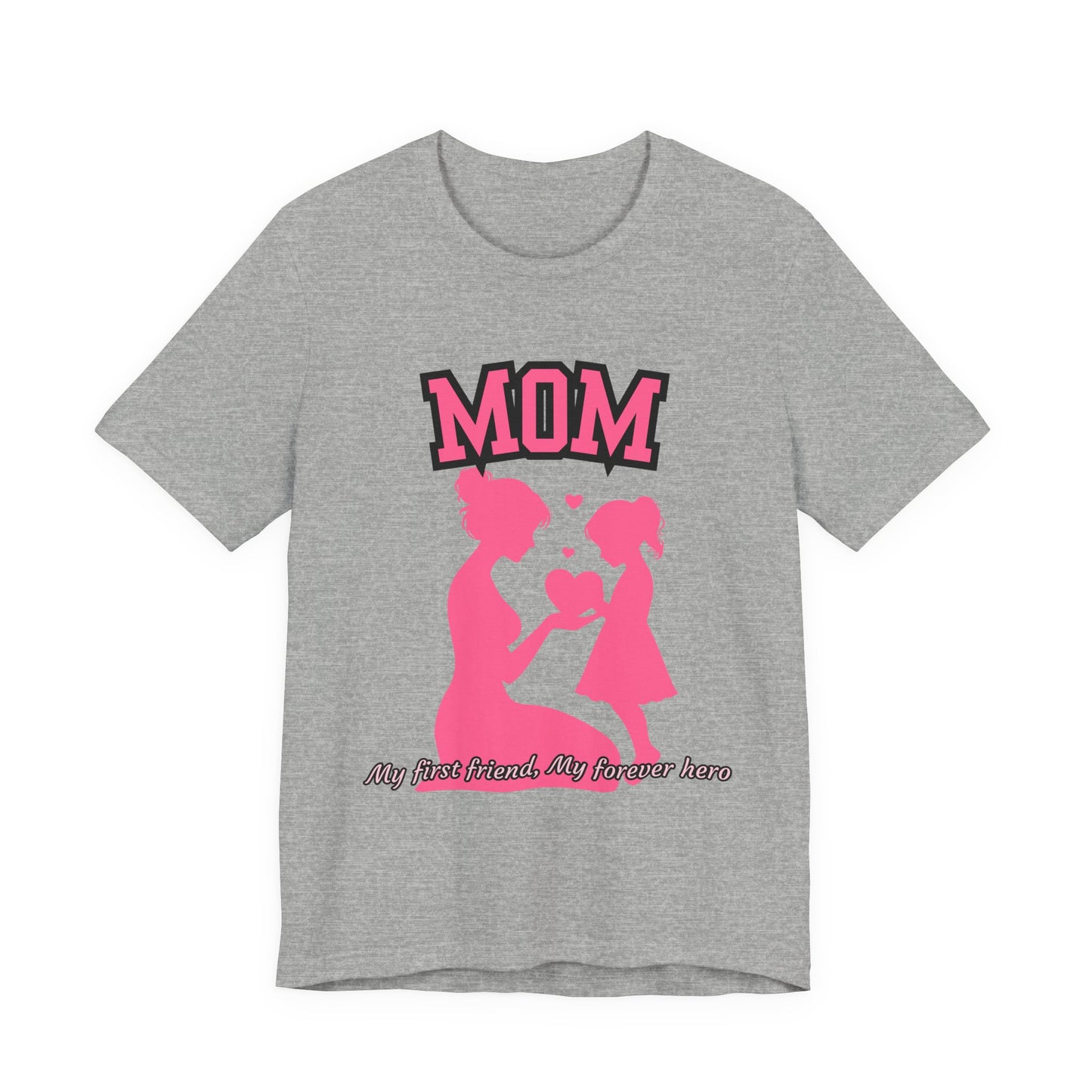 Mom and Daughter Love Tee | Unisex Jersey T-shirt for Mother's Day, Birthday Gift, Family Outing, Casual Wear, Heartwarming Gift