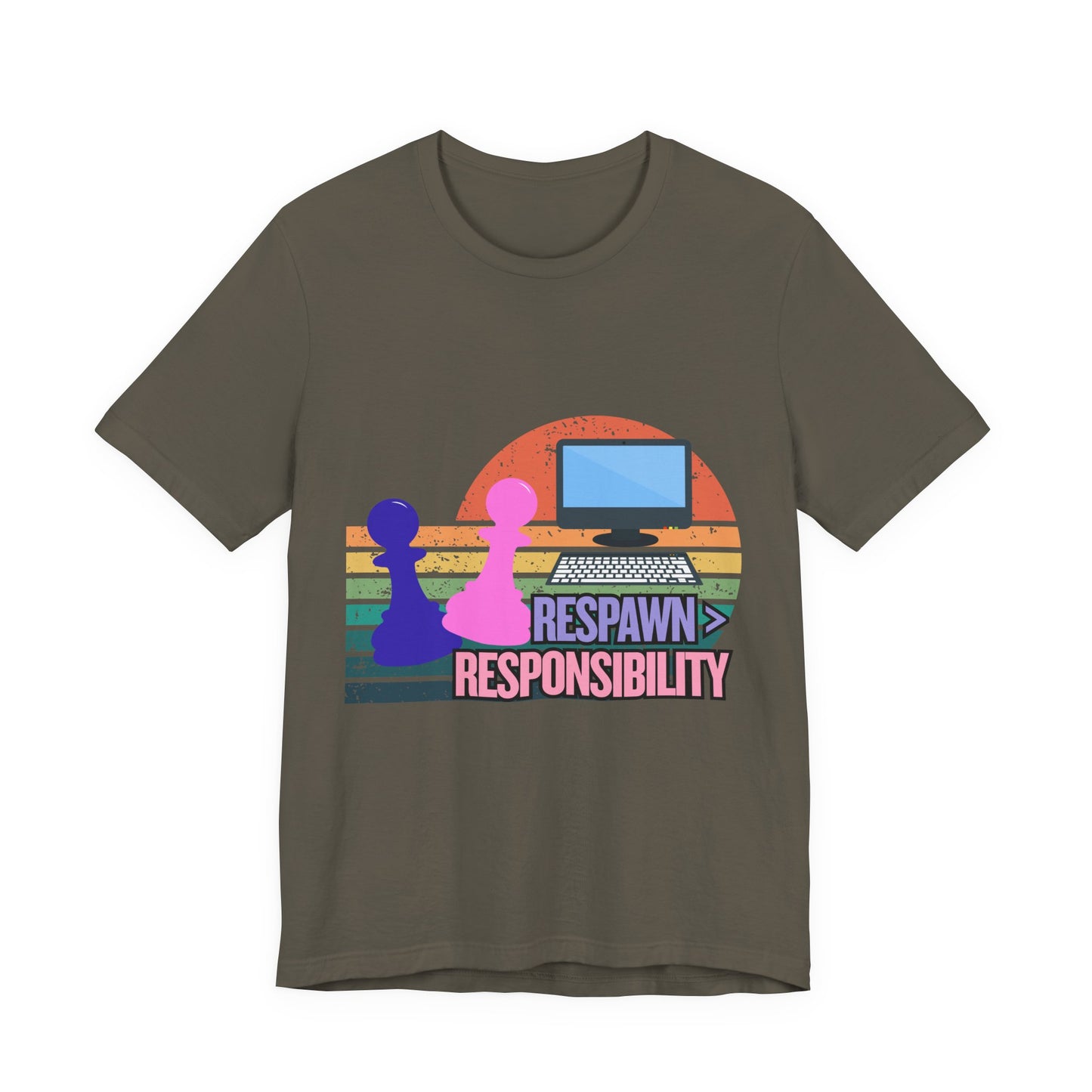 Retro Gaming Tee - Respawn Responsibility T-Shirt for Gamers, Unisex Short Sleeve Jersey, Fun Gift for Birthdays, Holidays, Casual [...]