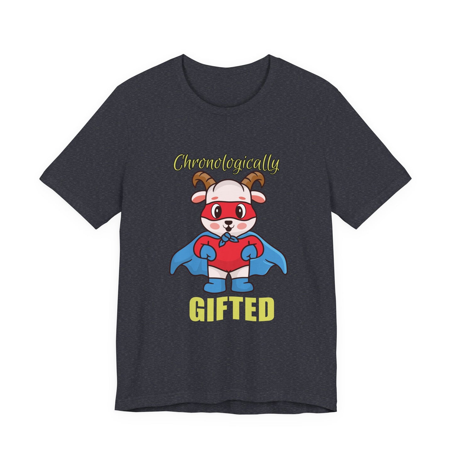 Chronologically Gifted Superhero Tee, Fun T-Shirt for Kids, Birthday Gift, Unisex Short Sleeve, Comfortable Casual Wear, Cute Pet [...]