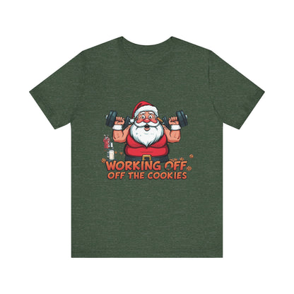 Unisex Tee Santa Funny Cookies Design T-Shirt