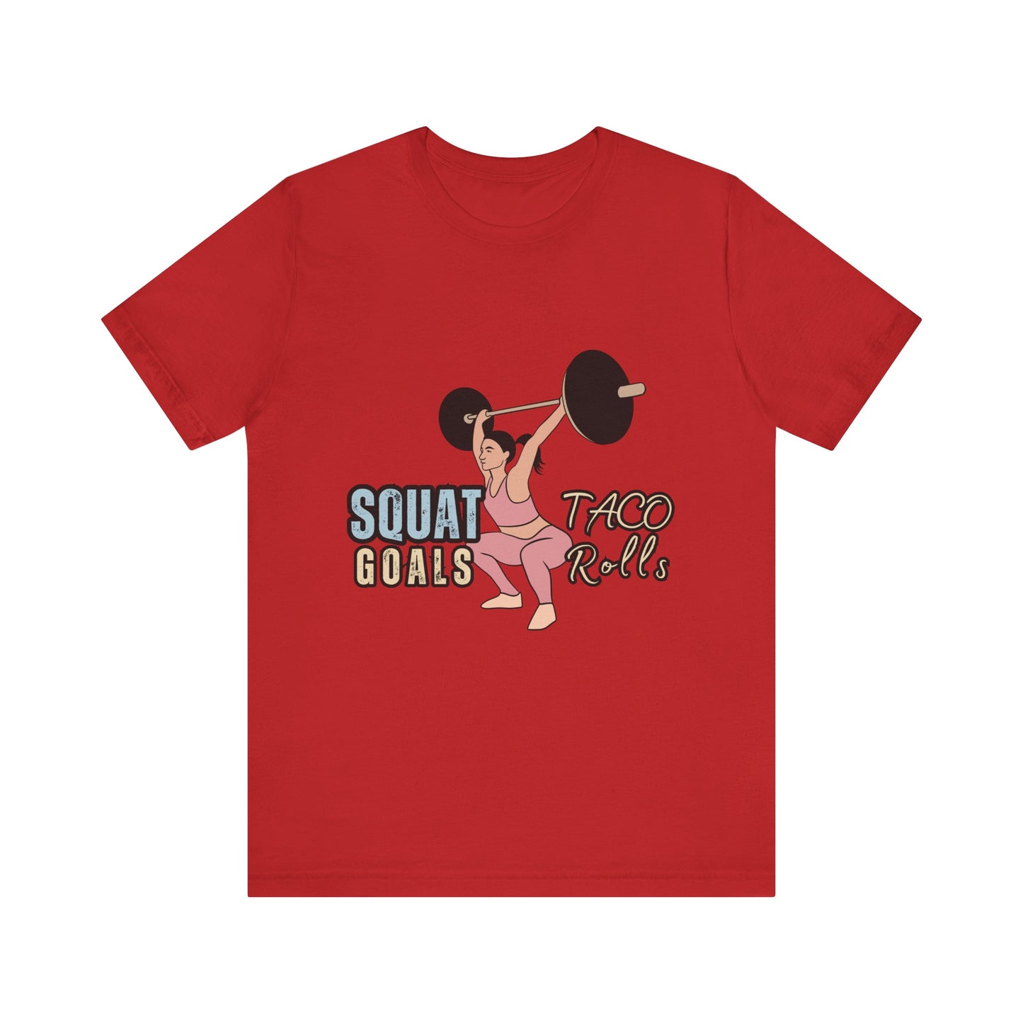 Squat Goals Unisex Jersey Tee, Funny Workout Shirt, Fitness Gift, Gym Apparel, Weightlifting Top, Motivational Tee