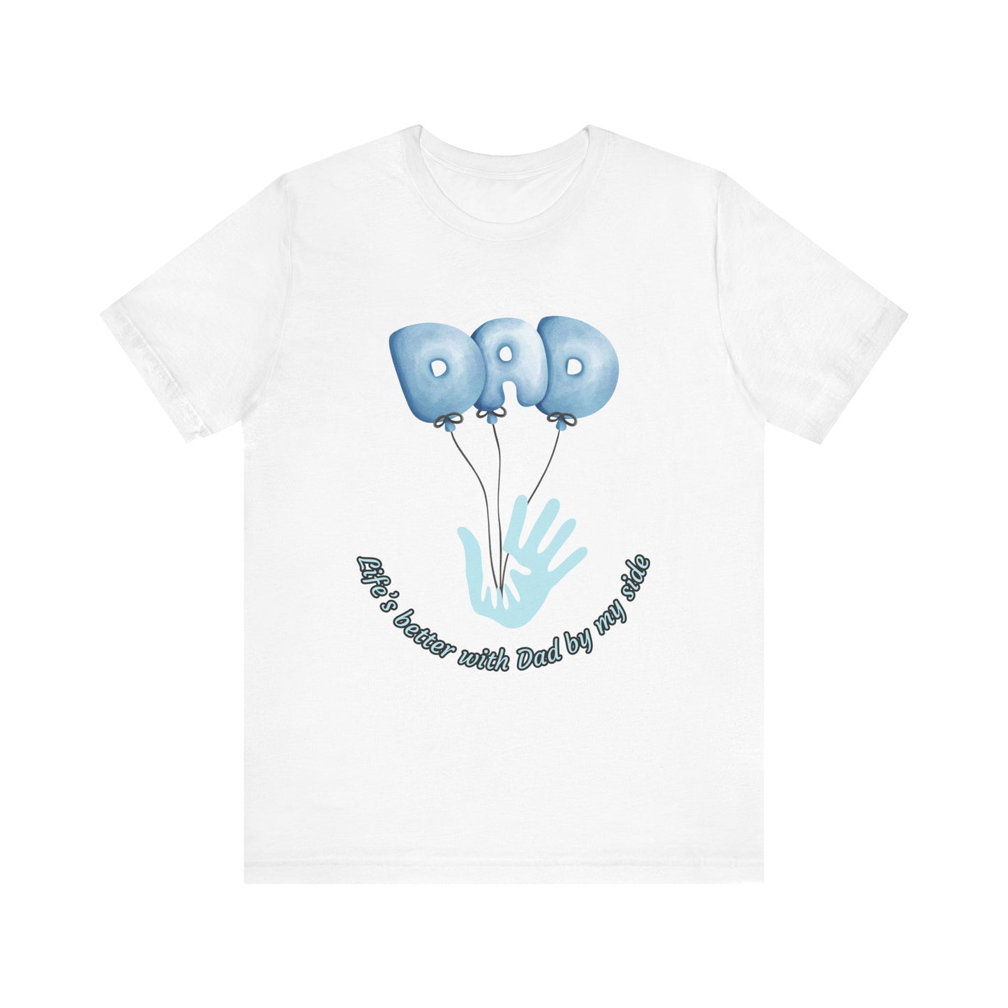Dad Balloon Tee, Father’s Day Gift, Unisex T-Shirt, Birthday Present, Love for Dad, Family Celebration Apparel