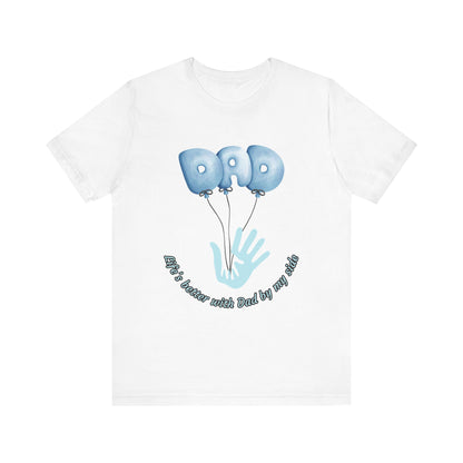 Dad Balloon Tee, Father’s Day Gift, Unisex T-Shirt, Birthday Present, Love for Dad, Family Celebration Apparel