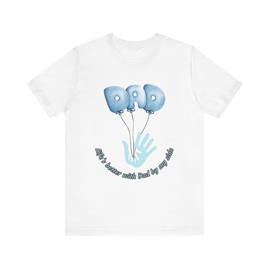 Dad Balloon Tee, Father’s Day Gift, Unisex T-Shirt, Birthday Present, Love for Dad, Family Celebration Apparel