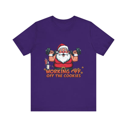 Unisex Tee Santa Funny Cookies Design T-Shirt