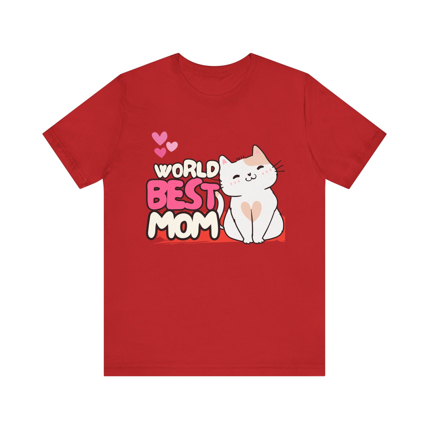 World's Best Mom Kitty Cat Tee, Unisex T-Shirt for Cat Lovers, Mother's Day Gift, Casual Wear, Kids and Moms Matching Shirts, Cute Pet Lover [...]