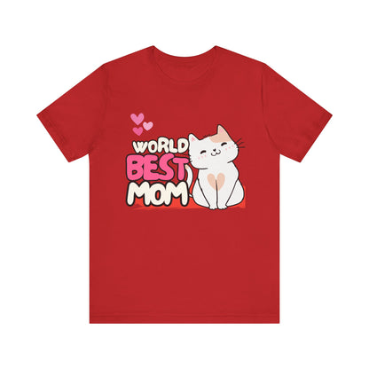 World's Best Mom Kitty Cat Tee, Unisex T-Shirt for Cat Lovers, Mother's Day Gift, Casual Wear, Kids and Moms Matching Shirts, Cute Pet Lover [...]