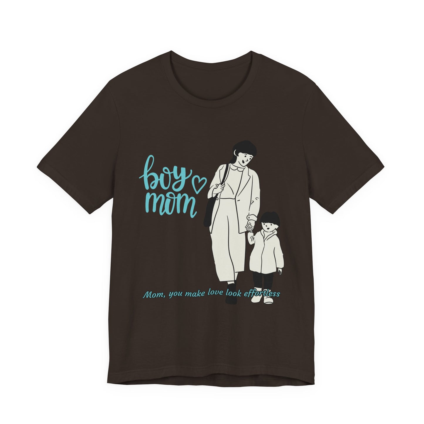 Boy Mom Short Sleeve Tee - Perfect Gifts for Mothers, Cute Family Outfits, Mom's Night Out, Mother's Day Apparel, Casual Everyday Wear