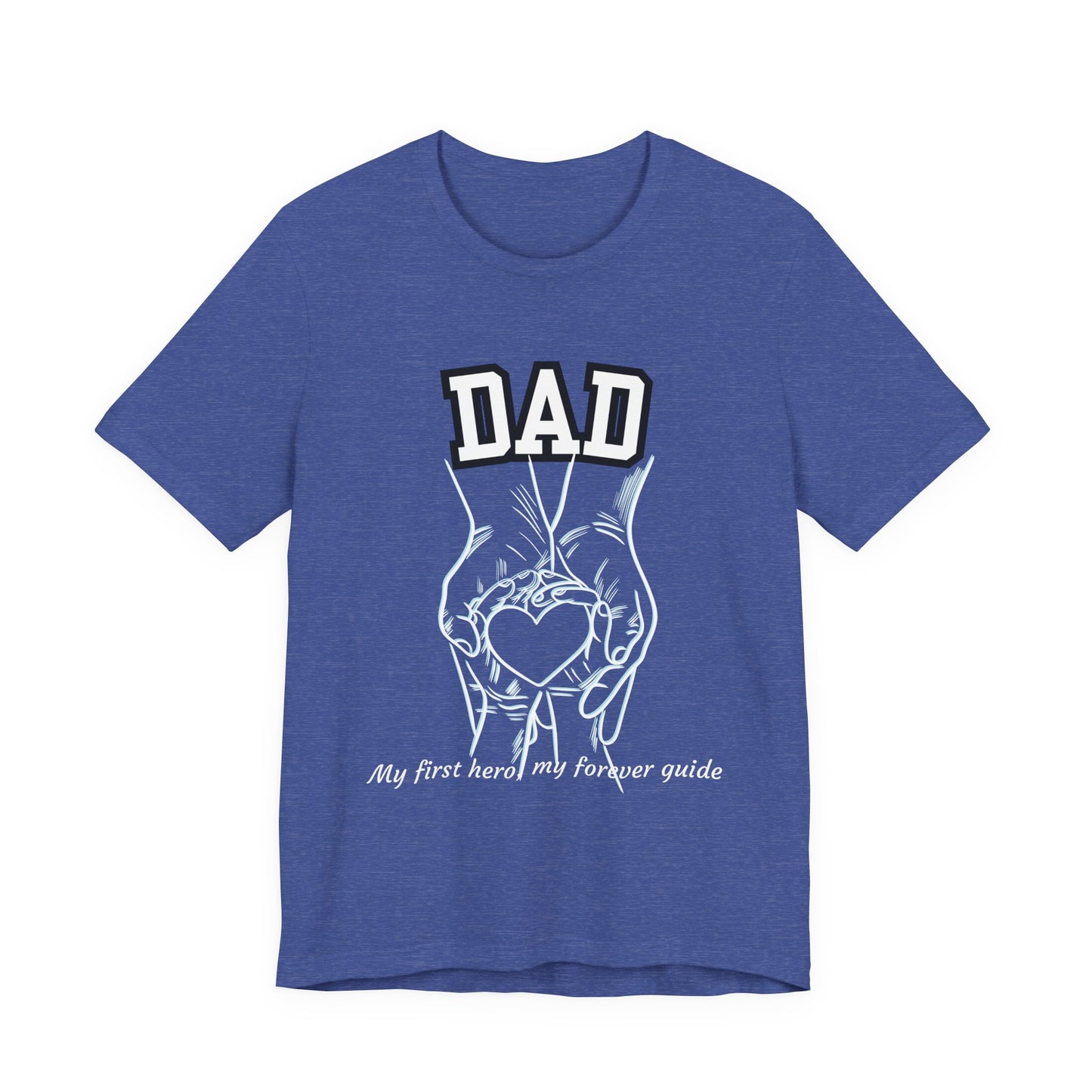 Heartfelt Dad's Love Tee, Gift for Dad, Unisex Tee with Heart Design, Birthday Gift, Casual Wear